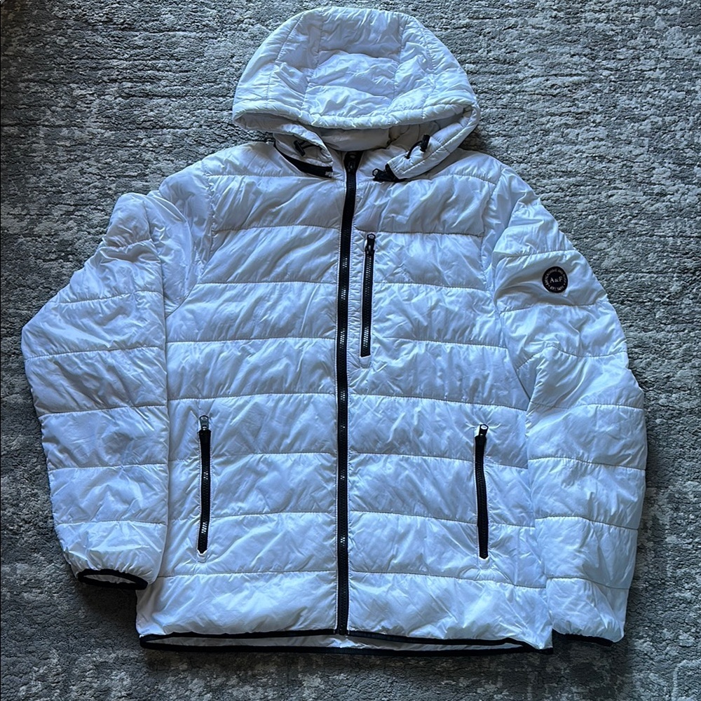 White Quilted Men's Jacket